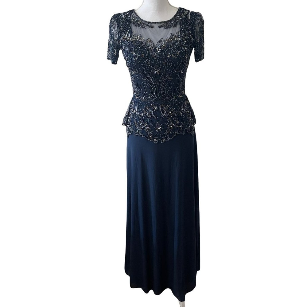 Pisarro Nights Navy Maxi Dress